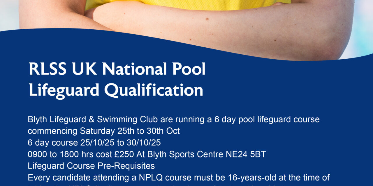 Pool Lifeguarg Course – October 2025